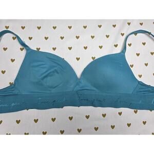 Victorias Secret PINK Teal 32A Wear Everywhere Wireless Push Up Bra